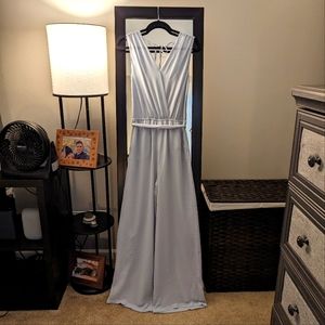 Naked Zebra Light Blue Wide Leg Jumpsuit Women’s medium